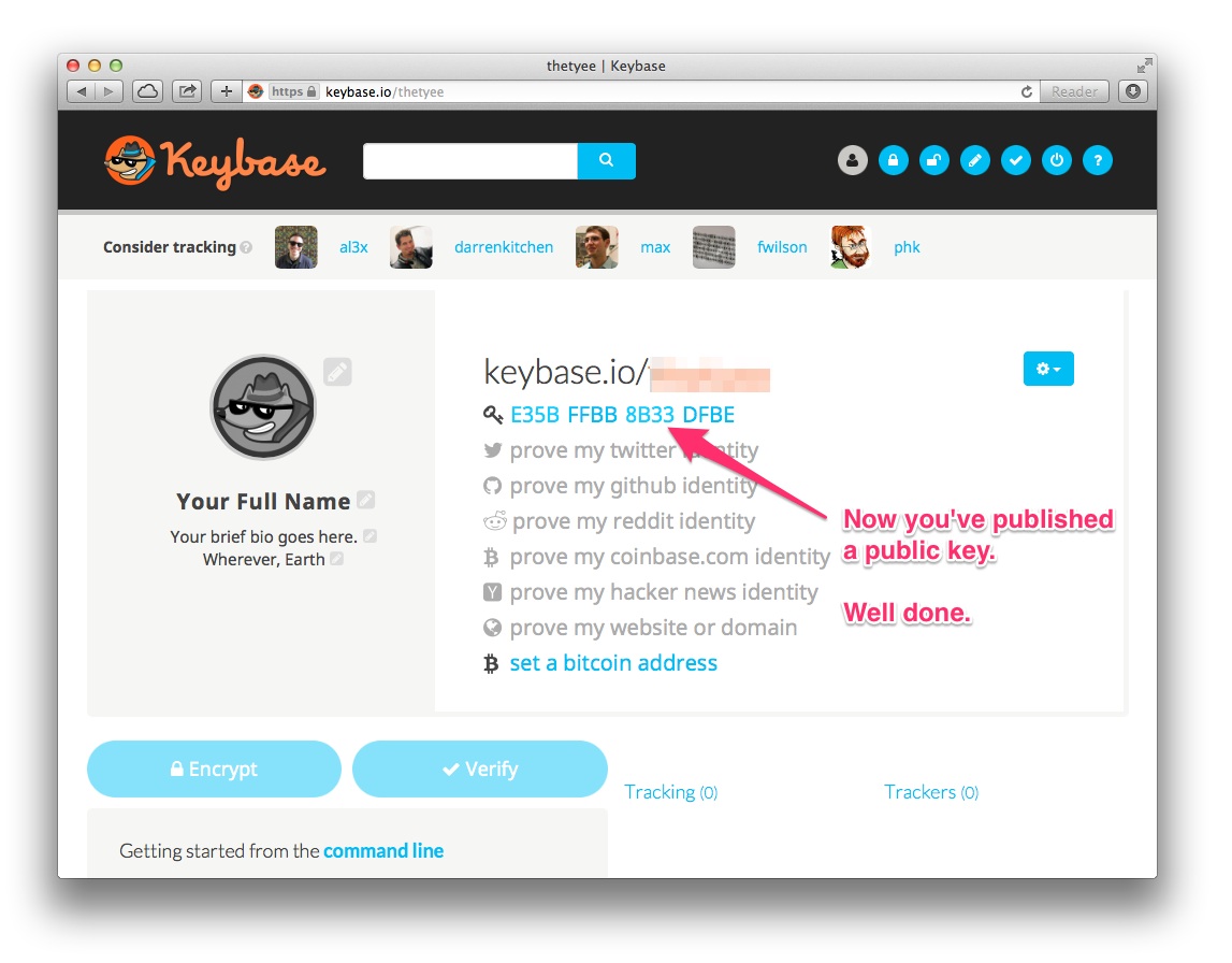 Keybase.io: You got key!