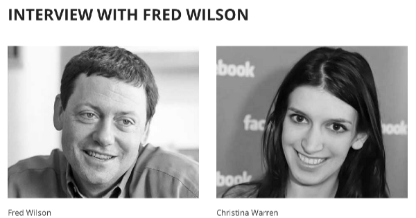 Fred Wilson interviewed by Christina Warren